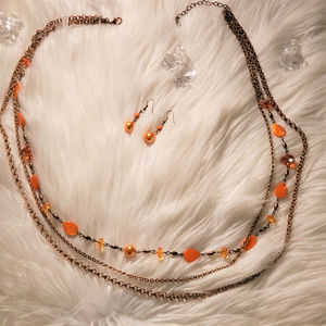Gold tone women Jewelry set